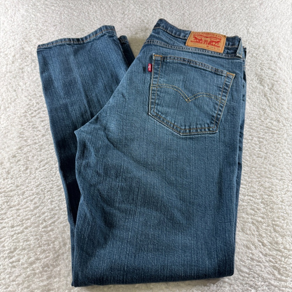 Levi's 541 Jeans Mens 34x32 Blue‎ Athletic Straight Medium Wash Denim Pants